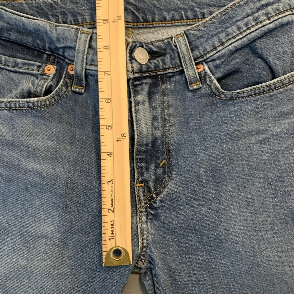 Levis 514‎ Jeans Mens 28x30 Blue Denim Straight Fit Stretch Medium Wash